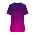 thumbnail image 2 of Blouses for Women Womens Round Neck Fashionable Casual Short Sleeved Spring/summer Top, 2 of 5