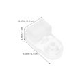 thumbnail image 2 of LOLIPPYY 20 Pcs Clips de Support de Miroir Transparent pour Armoire en Verre et Panneau de Fenêtre, 2 of 6