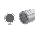 thumbnail image 4 of Unique Bargains 34mm 12 Point Shallow Socket 3/4' Drive Standard Metric Chromium Vanadium Steel, 4 of 5