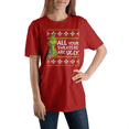 thumbnail image 2 of Dr Seuss The Grinch Chandail Laid T-Shirt Rouge, 2 of 3