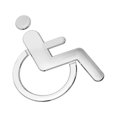 thumbnail image 4 of MasteelfCA Wheelchair Disabled Toilet Sign ABS Restroom Sign for Disabled People, 4 of 7