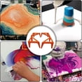thumbnail image 5 of 4Pcs Mini Canvas Stands, Plastic Support Feet for Painting/Pouring, Stable & Portable, Suitable for Artists/Students, Drawing Supplies, 5 of 5