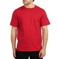 thumbnail image 1 of Hanes Short Sleeve Beefy-T Pocket T-Shirts - Big Sizes, Deep Red, 2XLarge, 1 of 1