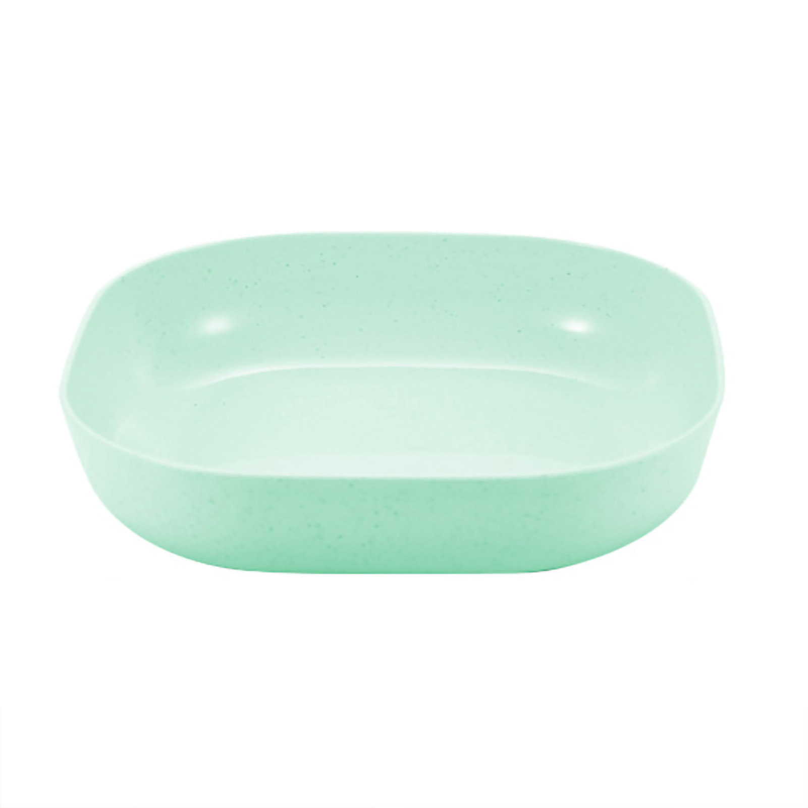 Fruit Serve Dinner Plate Tableware Wheat Straw PP Dinnerware For Dish Fruits Serving Sauce DippingDeep Square Green