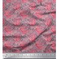 thumbnail image 1 of Soimoi Velvet Fabric Brush Stroke Abstract Print Fabric by Yard 58 Inch Wide, 1 of 3