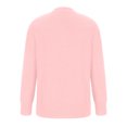 thumbnail image 3 of IROINID Chandail à Col Rond pour Femmes Couleur Unie Loisirs Manches Courtes Longues Automne et Hiver Chandail à Boutons Blouse, 3 of 6
