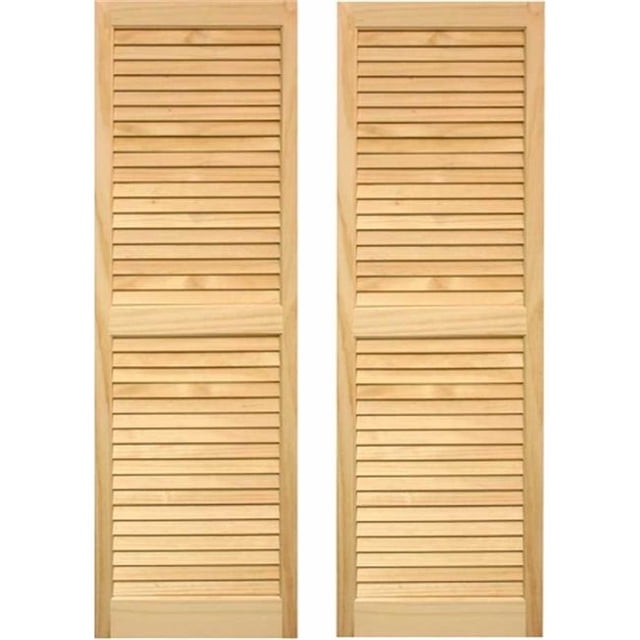 Exterior Louvered Shutters 15 x 51 in.