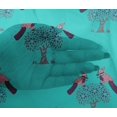 thumbnail image 4 of oneOone Viscose Chiffon Fabric Bird & Tree Block Printed Fabric 1 Yard 42 Inch Wide, 4 of 4