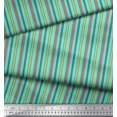 thumbnail image 2 of Soimoi Modal Satin Fabric Vertical Stripe Printed Fabric 1 Yard 42 Inch Wide, 2 of 5