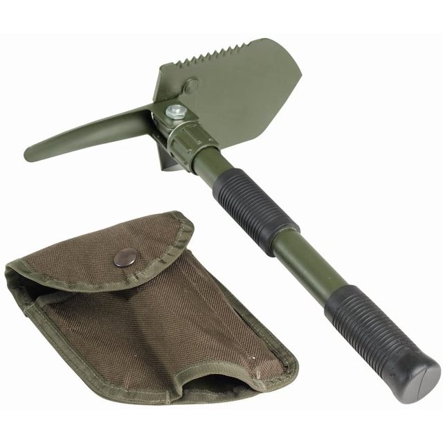 Pelle Pliante d'Extérieur, Pelle de Camping Pliante, Pelle Pliante Multifonction 4 en 1, Activités de Plein Air de Camping et de Randonnée pour Tout-Terrain, Pêche, Jardinage