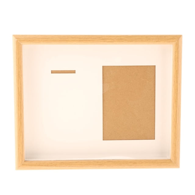 DOLITY Medal Display Shadow Box Frame Collectible Wood for Insignia Pins Gymnastics Wood Color 10inch