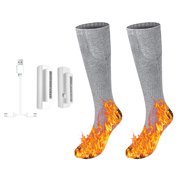 3.7V Heated Socks Foot Warmers for Men And Women, Electric Heating Socks, Washable Battery Heated