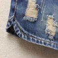 thumbnail image 5 of B91xZ Women's Mid Length Shorts Ripped Denim Destroyed Mid Rise Stretchy Bermuda Shorts Jeans,Blue XXL, 5 of 5