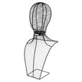 thumbnail image 1 of Mannequin Unisexe Demi-Corps Modèle d'Exposition Volante Mannequin de Robe Noir, 1 of 8