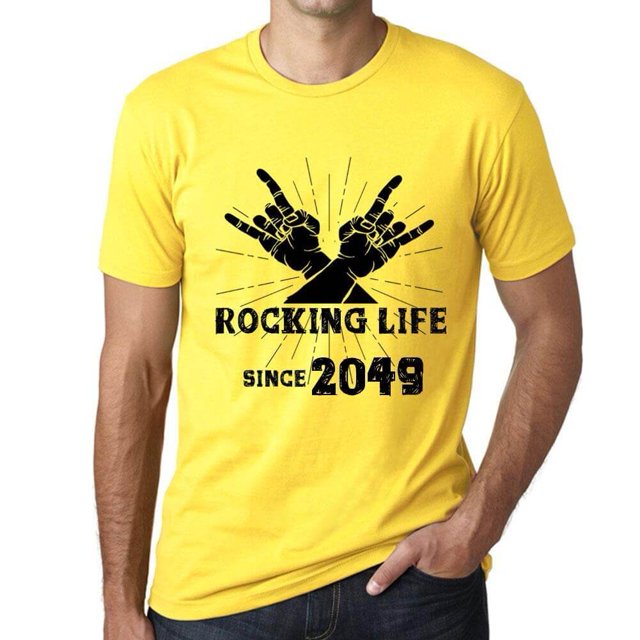 T-Shirt Graphique pour Homme Berçant la Vie depuis 2049