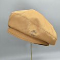 thumbnail image 2 of Femmes Bonnet Porter Tous les Jours Easy-matching Chic Maille Texture Femmes Béret, 2 of 5