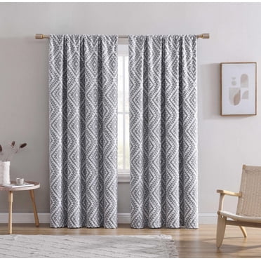Swift Home panneau de rideau simple en jacquard à fils coupés avec passe-tringle