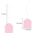 thumbnail image 2 of joycraft 200PCS Blank Tags with String, 45 x 35mm Kraft Paper Hang Tags, Pink Clothing Labels, Product Labels, Writable Marking Tags with String Attached for Jewelry, DIY, Gift Tags, 2 of 14