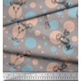 thumbnail image 2 of Soimoi Rayon Fabric Dot & Cocktail Beverages Print Fabric by The Yard 42 Inch Wide, 2 of 3