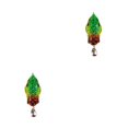 thumbnail image 4 of QualitChoice 1/2/3/5 Fish Lure Artificial Bait 8cm Workmanship Compact Size No Burrs Exquisite Rotating Lures Fishing Tackle Green-red 2PCS, 4 of 6
