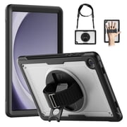 Case For Samsung Galaxy Tab A9 Plus 11 inch X216B Shockproof Tablet Cover For Tab A9 8.7 Inch 2023 X115 Funda Capa+Handle Strap Clear A9 8.7 inch 2023