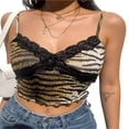 thumbnail image 3 of Women Lace Velvet Camisole Thin Straps Bodycon Camis Tops, 3 of 6