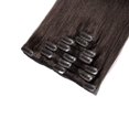 thumbnail image 3 of Extensions de Cheveux Humains Remy 100 % à Clip, Cheveux Humains Lisses et Soyeux, 7 Pcs, 15 clips, 3 of 6