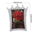 thumbnail image 3 of Cadre Photo Classique en Résine Incrustée de Perles pour la Déco de la Maison avec Objectif Transparent, Montage Mural Ou Présentation sur Table, Fini or et Argent, Ensemble de 3 Tailles, 3 of 6