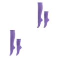 thumbnail image 2 of mmirethe 2piece Embrace Active Lifestyle With Polyester Made Slouch Socks Breathable Light Purple 2Set, 2 of 6