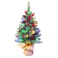 thumbnail image 1 of Arbres de Noël Mini de 24 Pouces à Piles Artificiels Prééclairés pour Table, 1 of 6