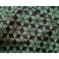 thumbnail image 4 of oneOone Silk Tabby Green Fabric Geometric Sewing Material Print Fabric By The Yard 42 Inch Wide, 4 of 4