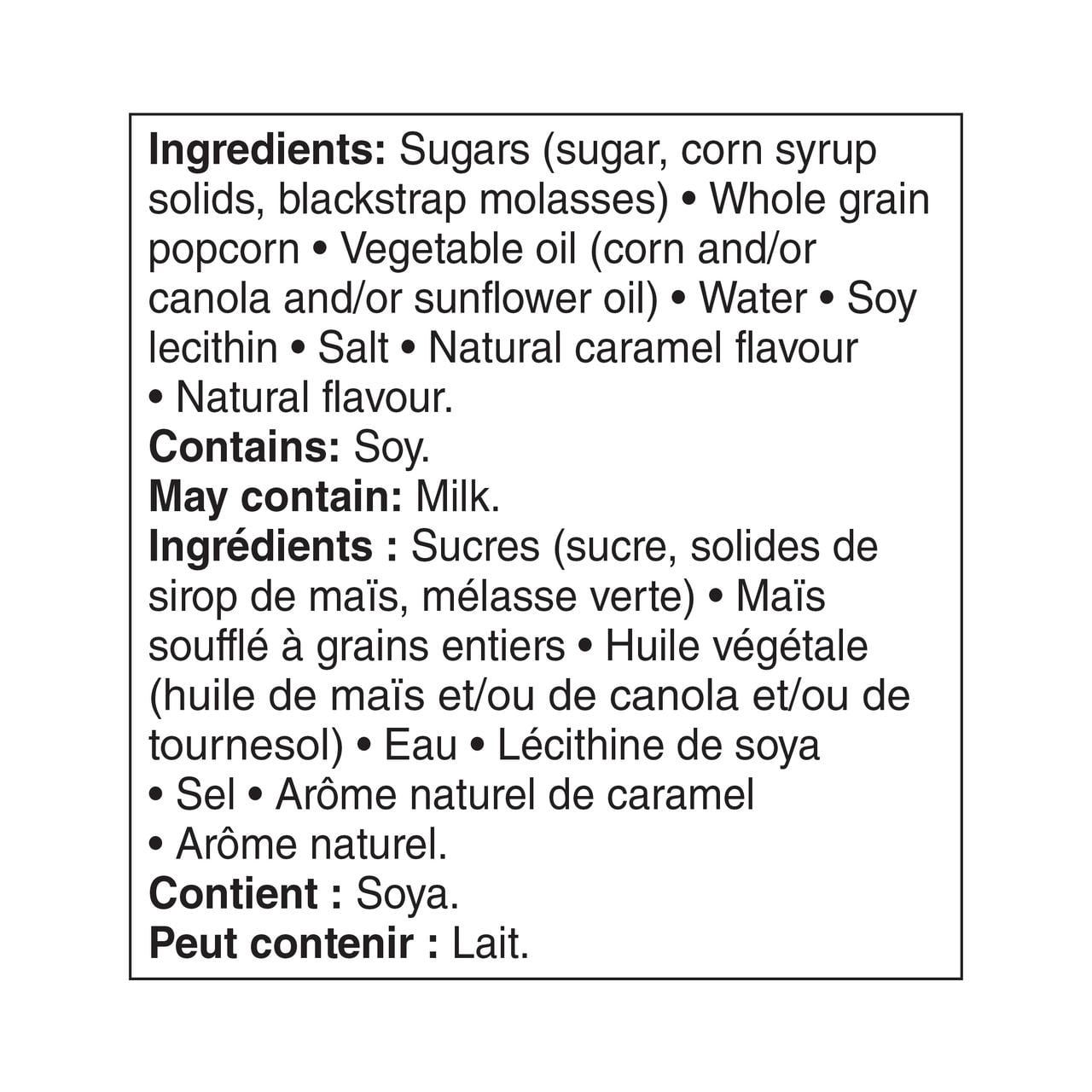 Maïs soufflé au caramel Great Value