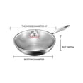 thumbnail image 3 of Cameland Titanium Wok Titanium Frying Pan Non-coating Non-stick Frying Pan Scale Hammered Titanium Frying Pan Household Frying Pan Induction Cooker Use, 3 of 3