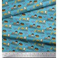 thumbnail image 3 of Soimoi Poly Georgette Fabric Sleigh,Bread & Hot Dog Food Print Sewing Fabric Yard 52 Inch Wide, 3 of 3