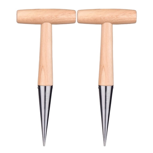 OUNONA 1 Set Gardening Tools and Supplies Wooden Hole Maker Garden for Gardeners Outdoor Work