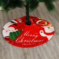 thumbnail image 4 of WLOELOEW Jupe de Sapin de Noël 70 cm Fond Rond Décoration pour Décoration de Fête à la Maison Tissu en Polyester, 4 of 9