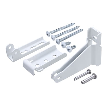 Support de Fermoir de Porte Anti-Tempête, Pièces de Rechange pour Fermoir de Porte Moustiquaire, Support de Jambage de Réparation, Blanc