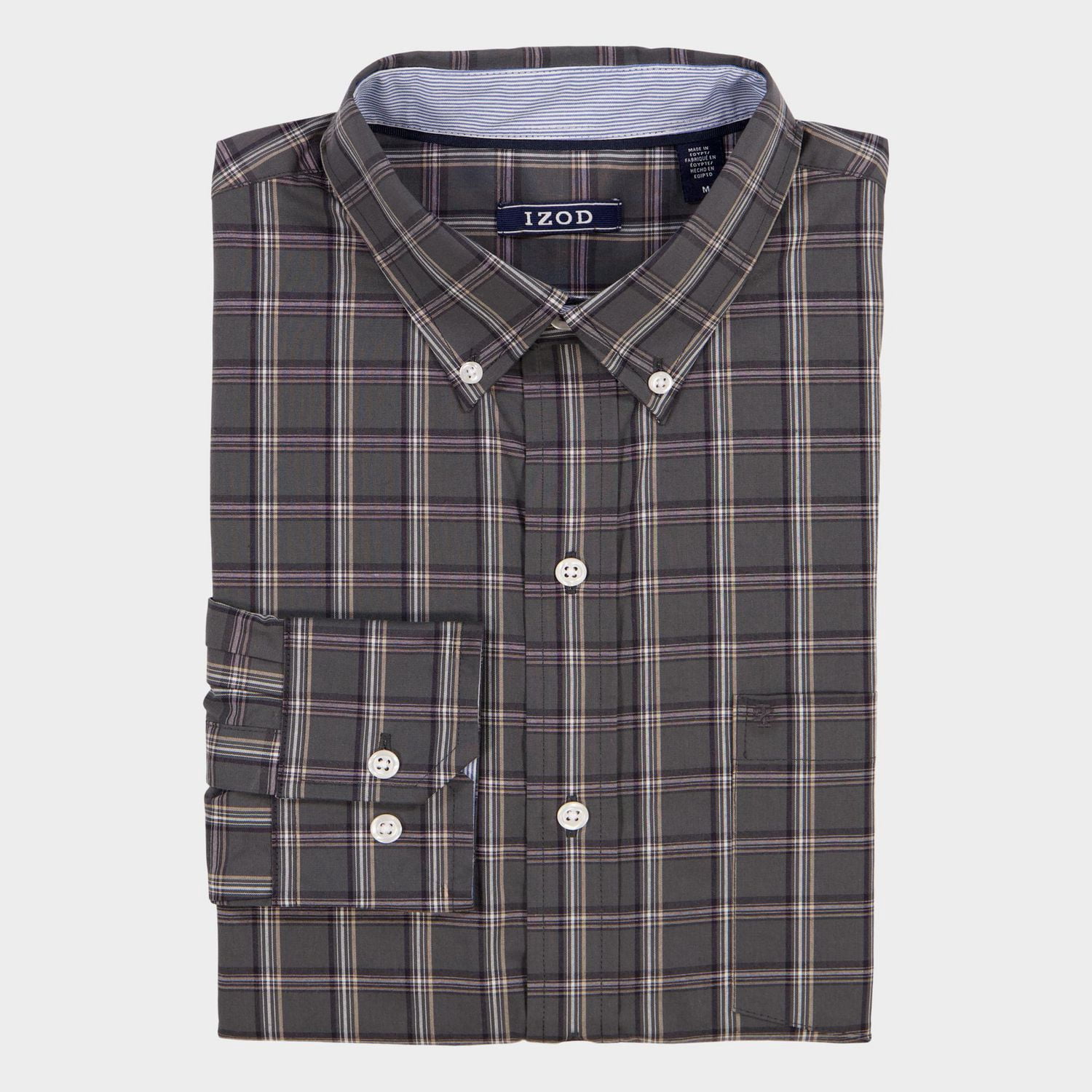 Chemise boutonnée à carreaux Performance Confort pour homme IZOD