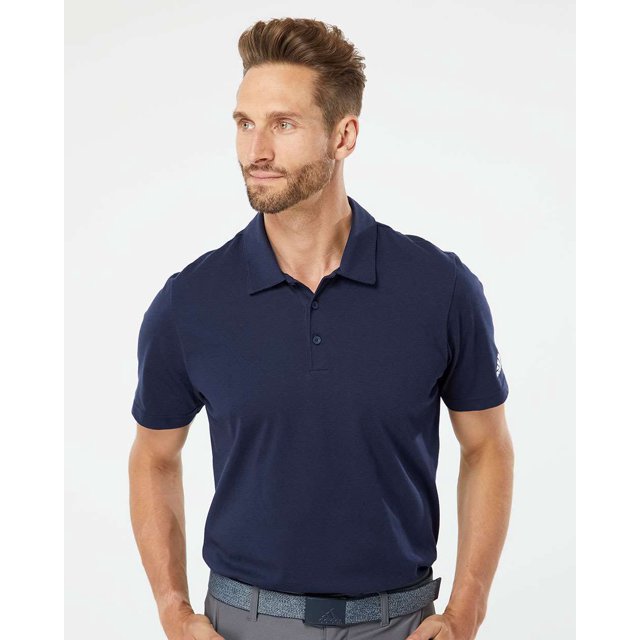 Adidas Mens Cotton Blend Polo, 4XL, Navy