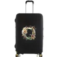 thumbnail image 1 of Housses de Valise Housse de Protection Valise de Voyage Anti-Rayures Housse Anti-Poussière Réutilisable Housse Anti-Poussière Lavable Motif Imprimé Floral Lettre 8floral Lettre O L, 1 of 6