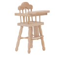 thumbnail image 1 of Dollhouse Baby Dining Chair, 1/12 Dollhouse Decoration Foldable  For Collection, 1 of 8