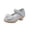 Silver, variant on Pisexur Girls Dress shoes Mary Jane Wedding Flower Bridesmaids Heels Glitter Princess Shoes for Kids Toddler 3-12T