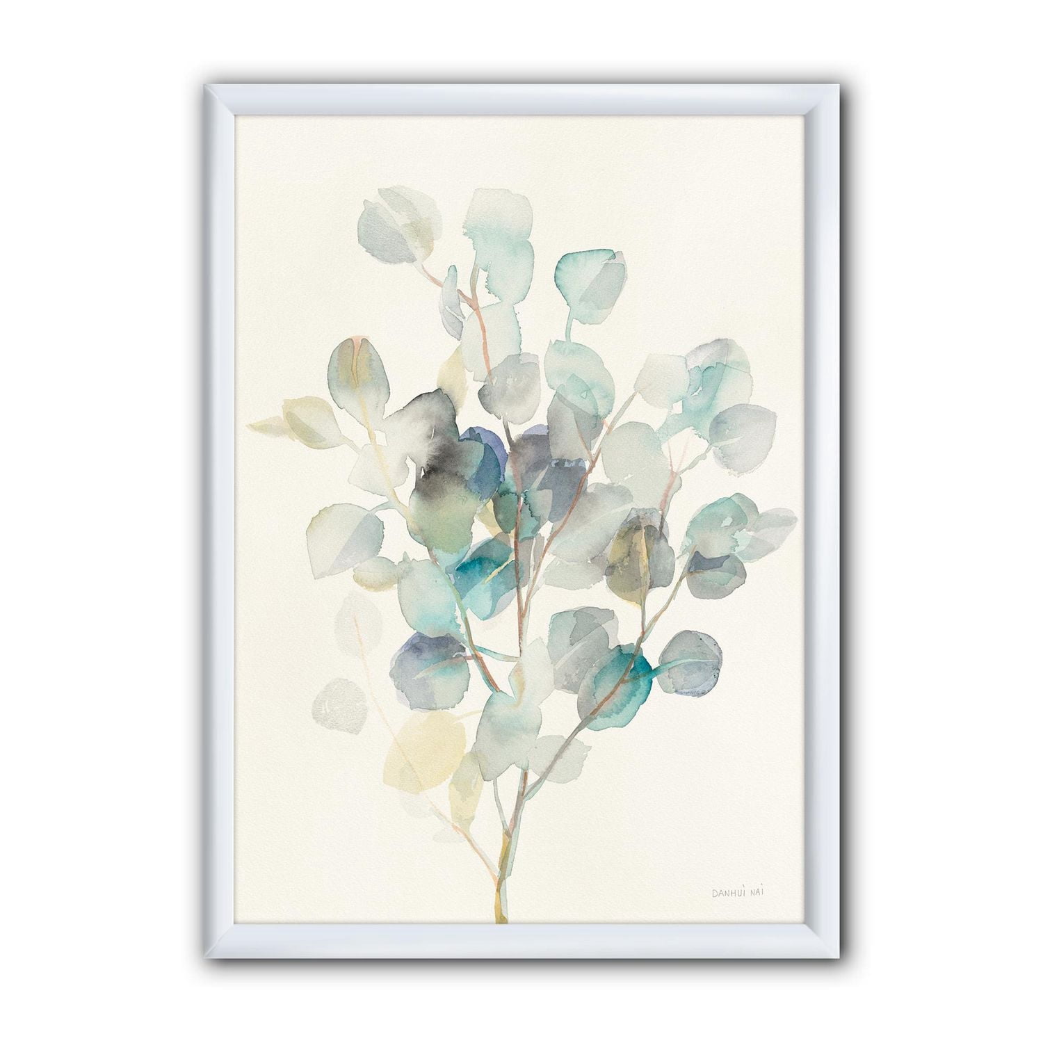 Designart Feuilles d'eucalyptus I Art mural encadré
