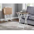 thumbnail image 4 of Monterra Natural & White Tray Table Set, 4 of 8