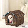 thumbnail image 4 of RKSTN Pets House Maison d'Hiver avec Coussin Autochauffant Extérieur Intérieur Résistant aux Intempéries Abri Isolé contre la Chaleur Enceinte pour Chats Chiens Lapins Tente Portable Imperméable pour Fournitures d'Animaux Sauvages, 4 of 7