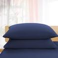 thumbnail image 4 of PiccoCasa 3 Pieces Microfiber Soft Breathable Duvet Cover Set Navy Blue King, 4 of 7