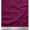 thumbnail image 1 of Soimoi Rayon Fabric Leaves & Floral Block Print Fabric by the Yard 42 Inch Wide, 1 of 3
