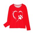 thumbnail image 3 of Birdeem Chemises à Manches Longues pour Filles Chemises à Manches Longues Imprimés Mignons Col Rond Hauts Blouses Décontractées Habillées Vêtements Chemises à Manches Longues pour Filles, 3 of 4