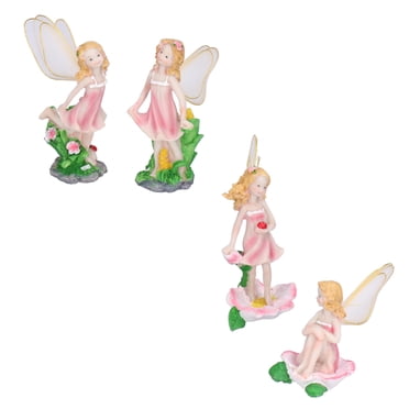 Fairy Ornament, 4Pcs Fairy Statue Garden Ornament Fairy Garden Accessories For Countyard Garden Porch