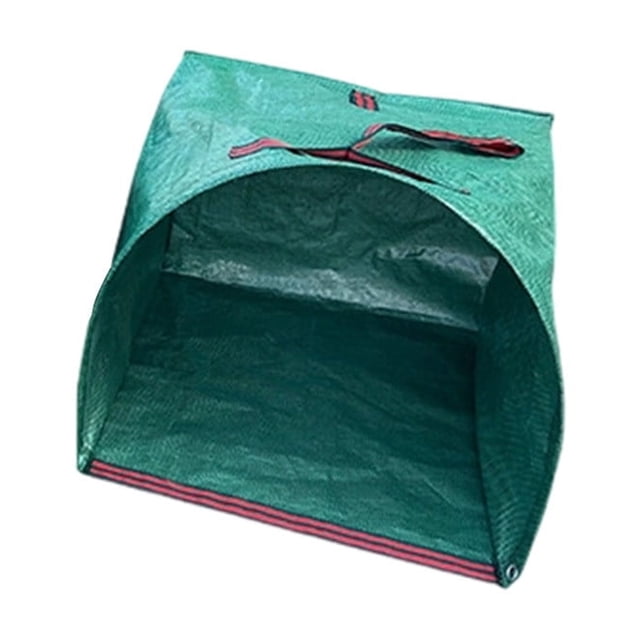 Sac de Collecte de Feuilles de Jardin Horizontal Semi-Circulaire avec Grand Ouverture pour Balayer et Râper Facilement